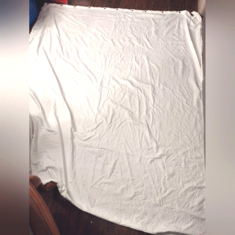 Elegant White Shower Curtain 65x65....